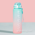 BPA darmowa fitness sportowy dzban o szczelność butelki wody z znacznikami timera